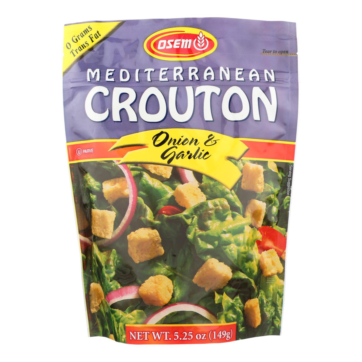 Osem Croutons Onion/Garlic - 8 Pack - 5.25 Oz (Case of 8) - Cozy Farm