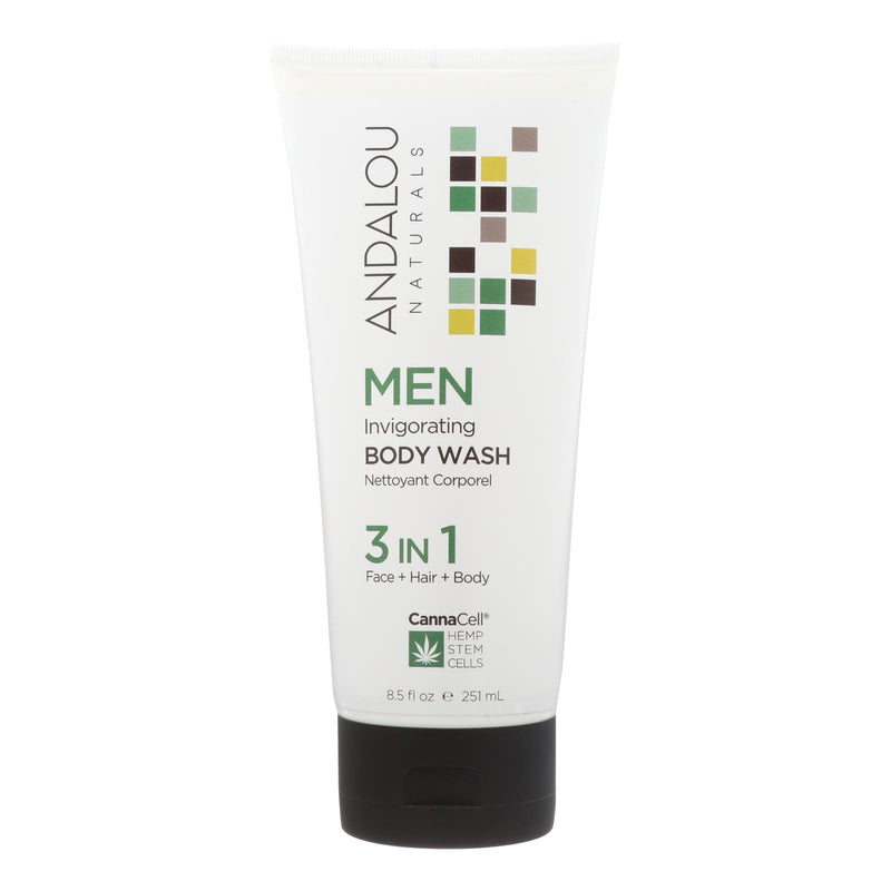 Invigorating Andalou Naturals Men's Body Wash - 8.5 Fl. Oz. - Cozy Farm 