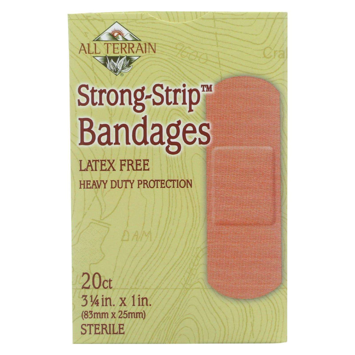 All Terrain Strong-Strip Bandages - 20 Count - Essential for Adventure-Seekers - Cozy Farm