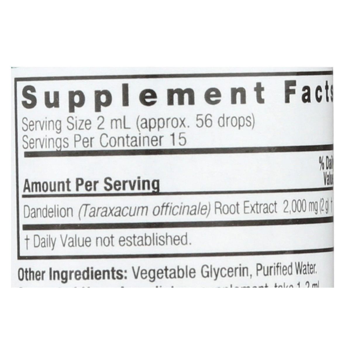 Nature's Answer Dandelion Root Extract | Supports Liver and Digestive Health | 1 Fl Oz. - Cozy Farm