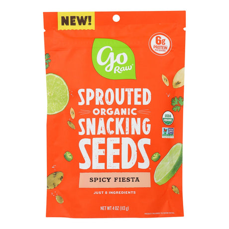 GoRaw Spicy Fiesta Sprout Seed Snack (Pack of 10 - 4 Oz.) - Cozy Farm 