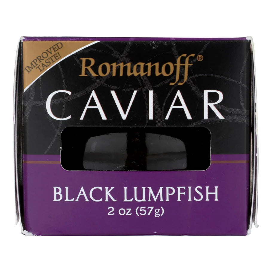 Romanoff Black Lumpfish Caviar, 12 x 2 oz. - Cozy Farm