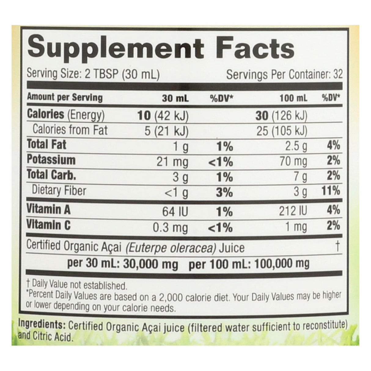 Organic Acai Gold by Dynamic Health (32 Fl Oz.) - Cozy Farm