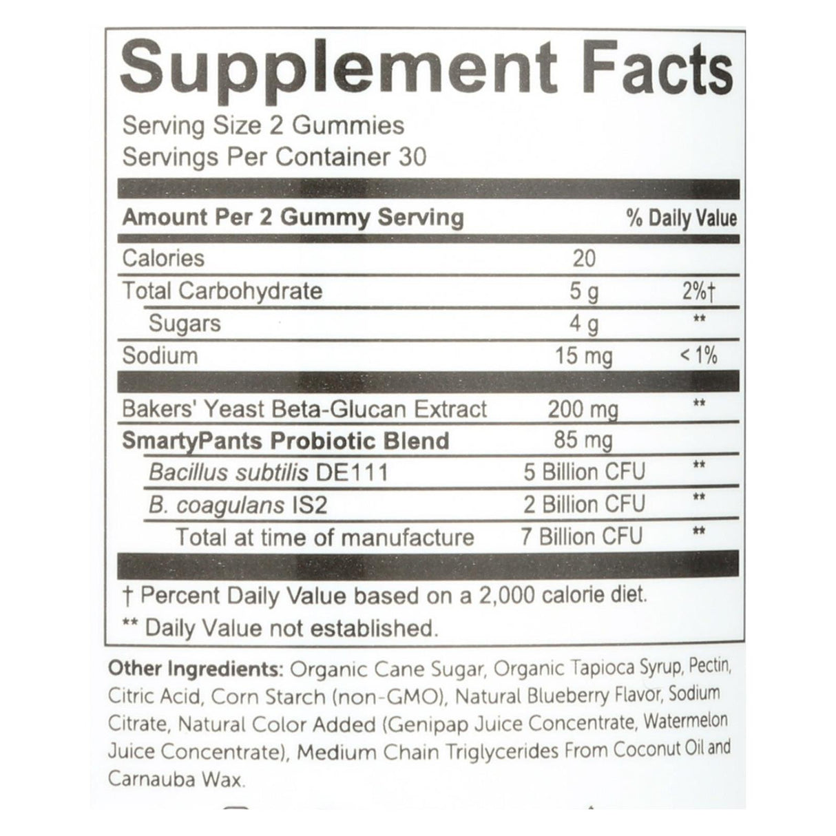 Smartypants Adult Probiotic - Blueberry (Pack of 60) - Cozy Farm