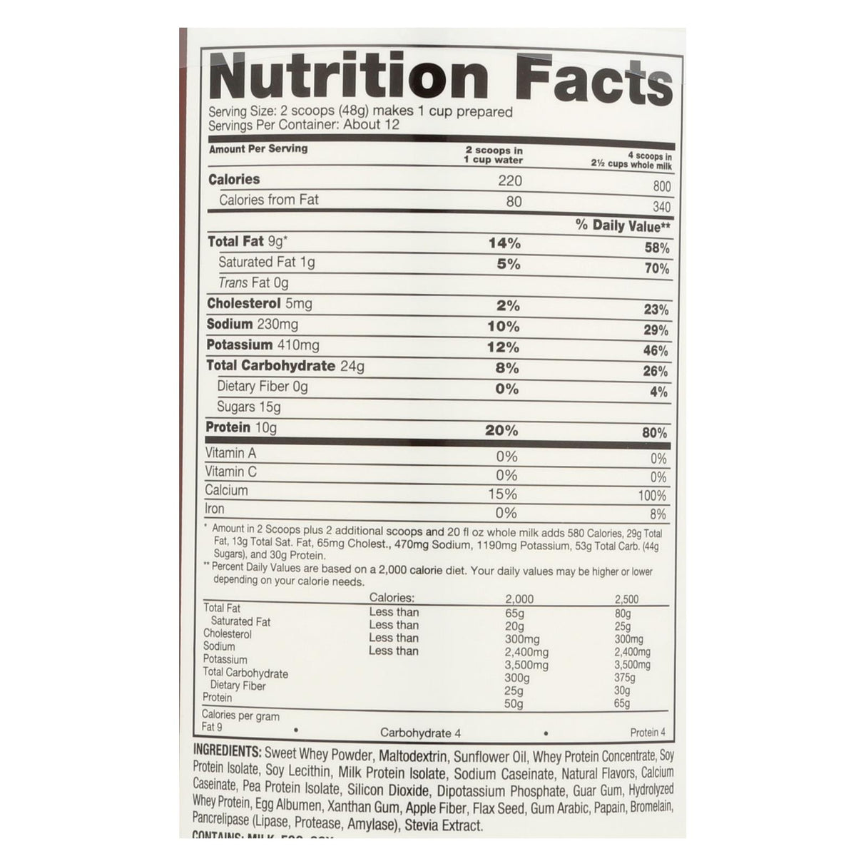 Naturade Weight Gain Vanilla - (20.3 Oz) - Cozy Farm