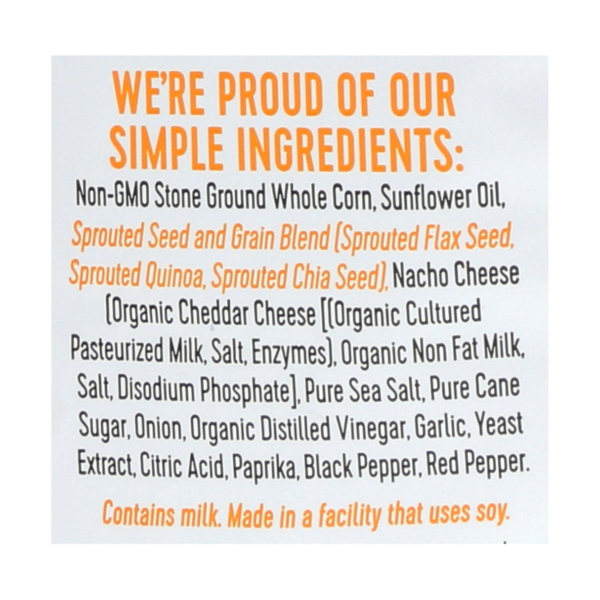 Way Better Snacks Tortilla Chips - Nacho Cheese - 5.5 Oz. - Case of 12 - Cozy Farm