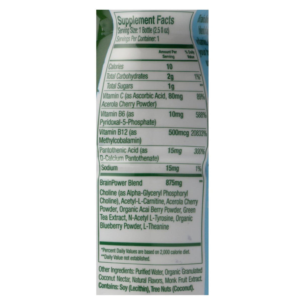 Brain Juice Decaf Peach Mango - 12 Pack - 2.5 Fz - Case of 12 - Cozy Farm