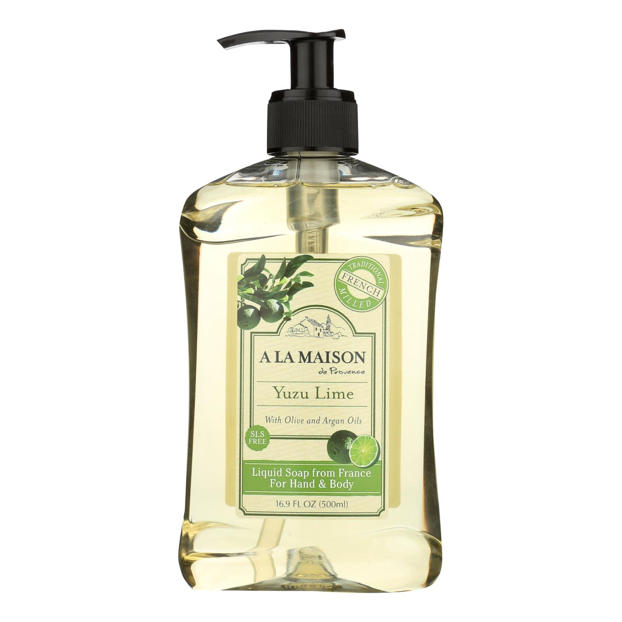 A La Maison- De Provence Yuzu Lime Liquid Soap, 16.9 Fl Oz - Cozy Farm