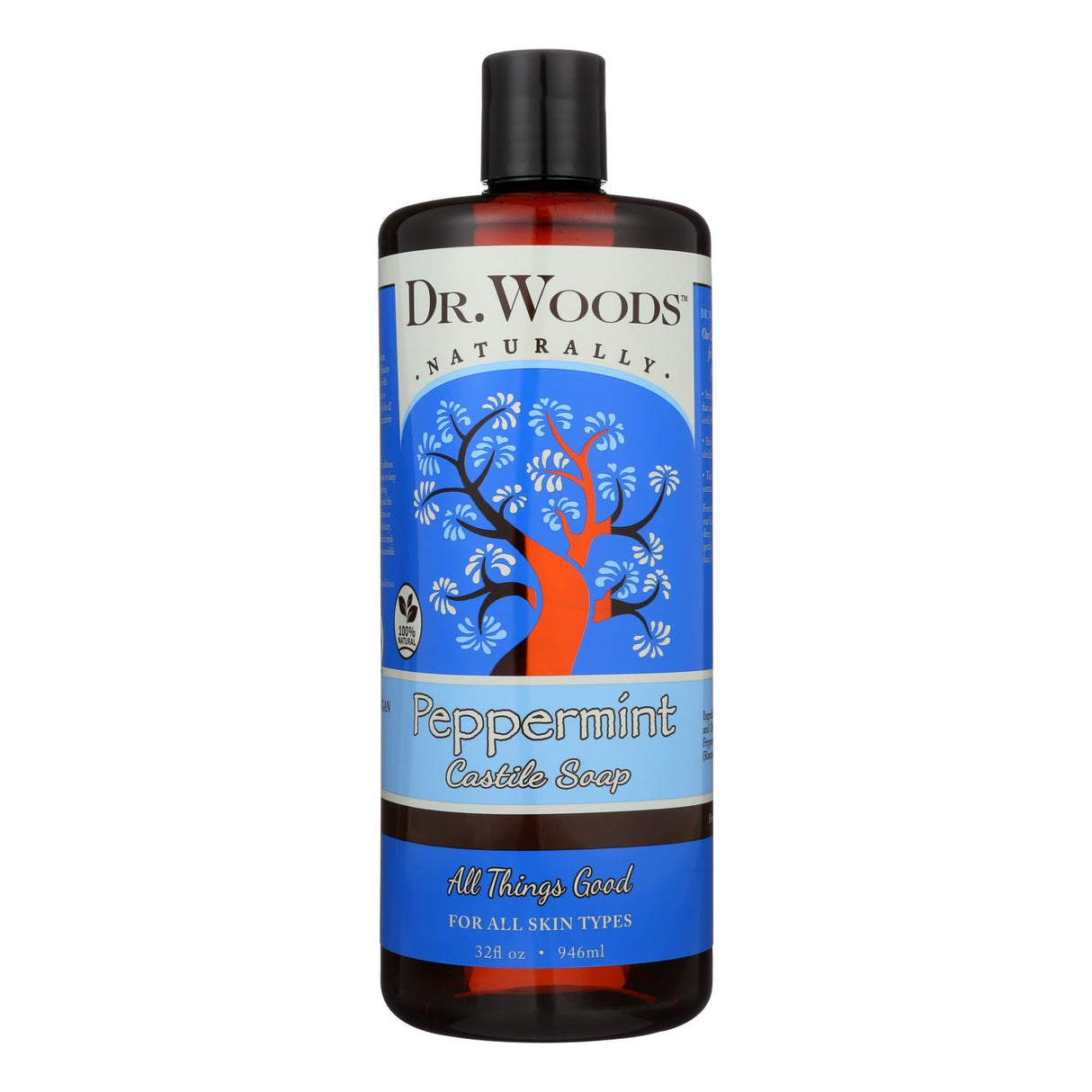 Dr. Woods Peppermint Pure Castile Soap (32 Oz) - Cozy Farm