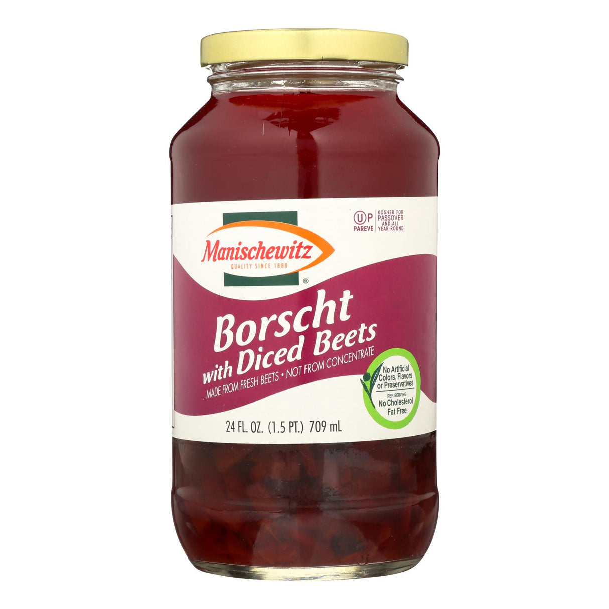 Manischewitz Borscht with Shredded Beets, 24 Oz (Case of 12) - Cozy Farm