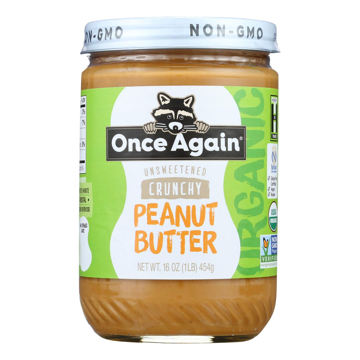 Once Again Organic Crunchy Peanut Butter 6-Pack, 16 Oz. Jars - Cozy Farm