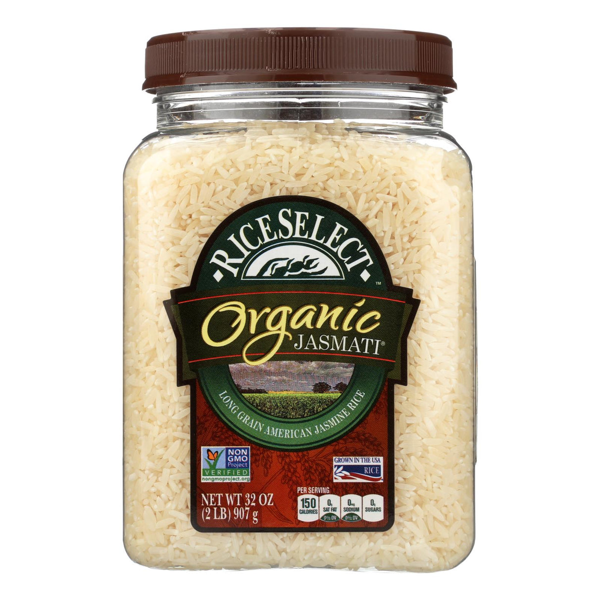 Rice Select Organic White Jasmine Rice (Pack of 4) - 32 Oz. - Cozy Farm