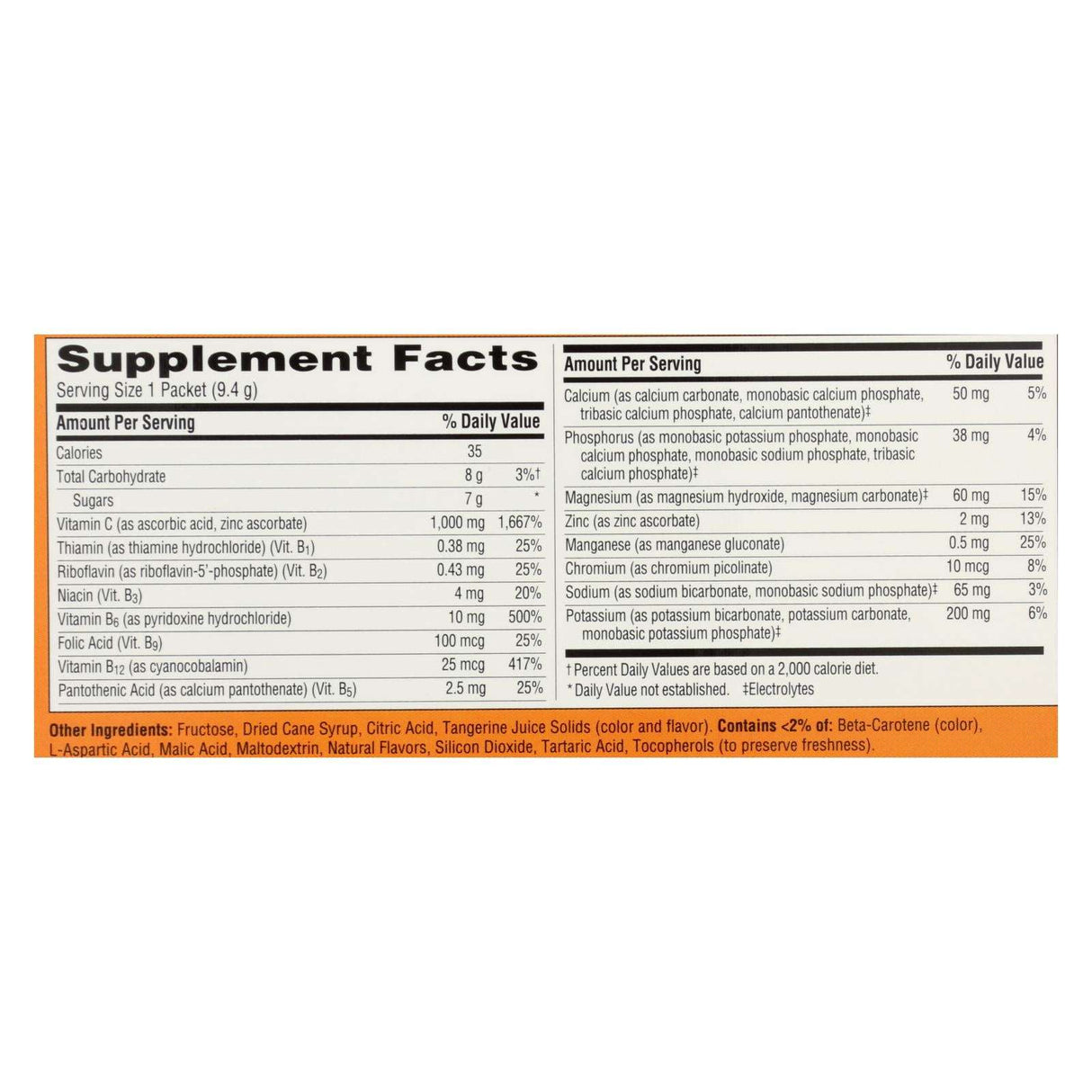 Alacer Emergen-C 1000mg Vitamin C Fizzy Drink Mix Tangerine, 30 Count - Cozy Farm