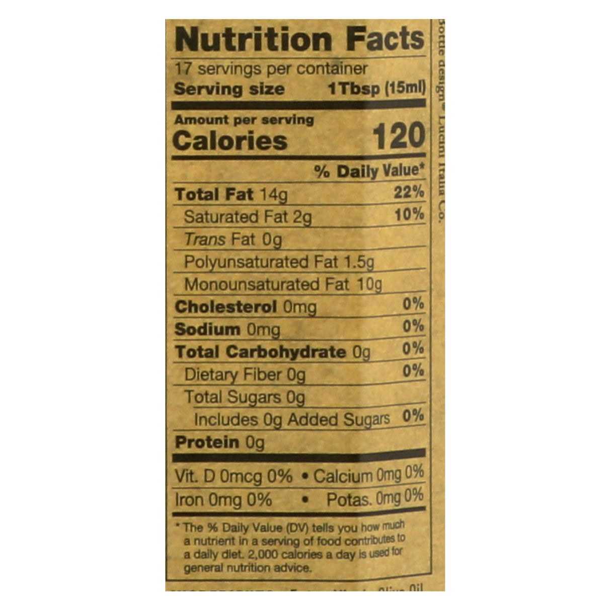 Lucini Italia Extra Virgin Tuscan Basil Olive Oil (Pack of 6 - 8.5 Fl Oz.) - Cozy Farm