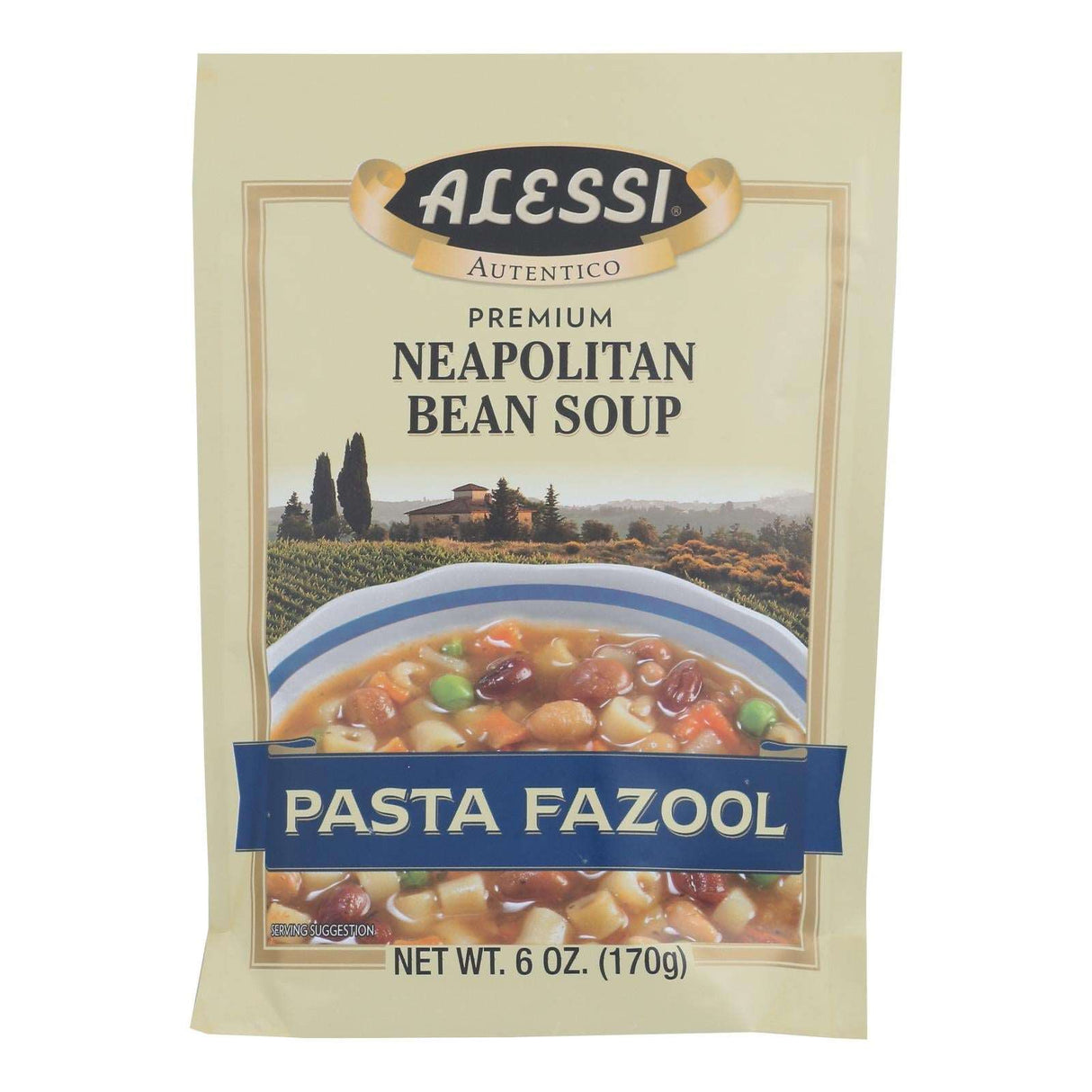 Alessi Neapolitan Bean Soup Pasta Fazool - 6 Oz. - Case of 6 - Cozy Farm