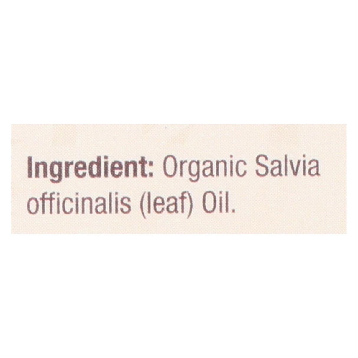 Nature's Answer Organic Sage Essential Oil (0.5 Oz.) - Cozy Farm