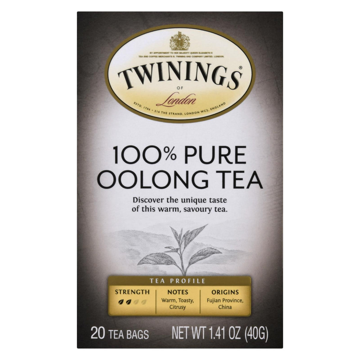 Twinings Tea China Oolong Black Tea, 20 Tea Bags (Pack of 6) - Cozy Farm