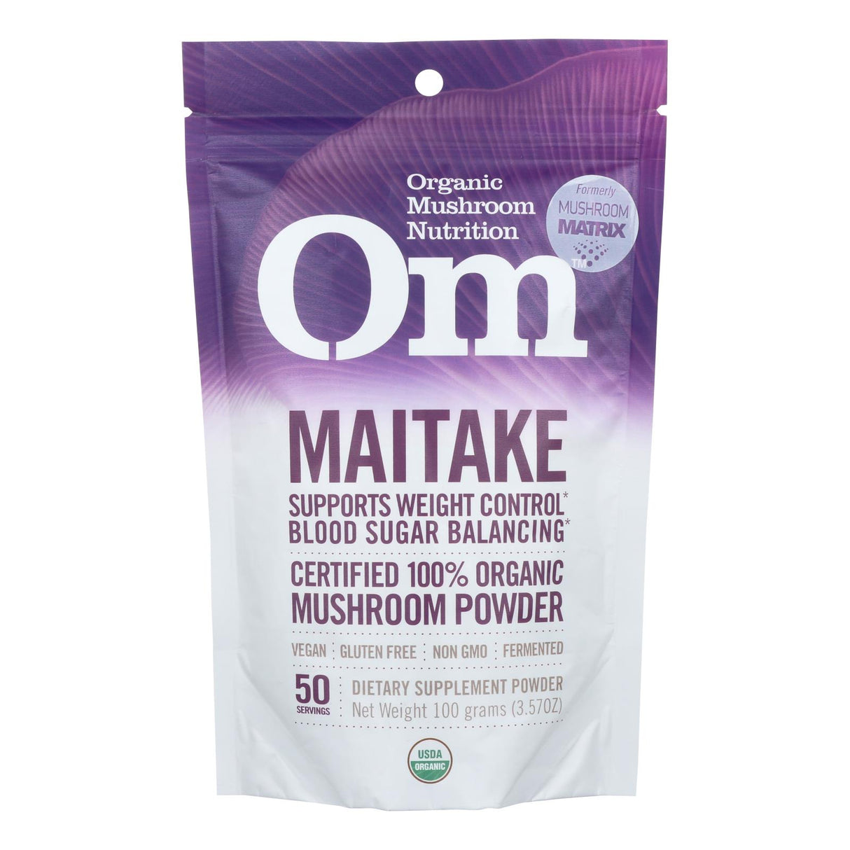 Om Organic Maitake Mushroom Nutrition Dietary Supplement Powder - 3.5 Oz. - Cozy Farm