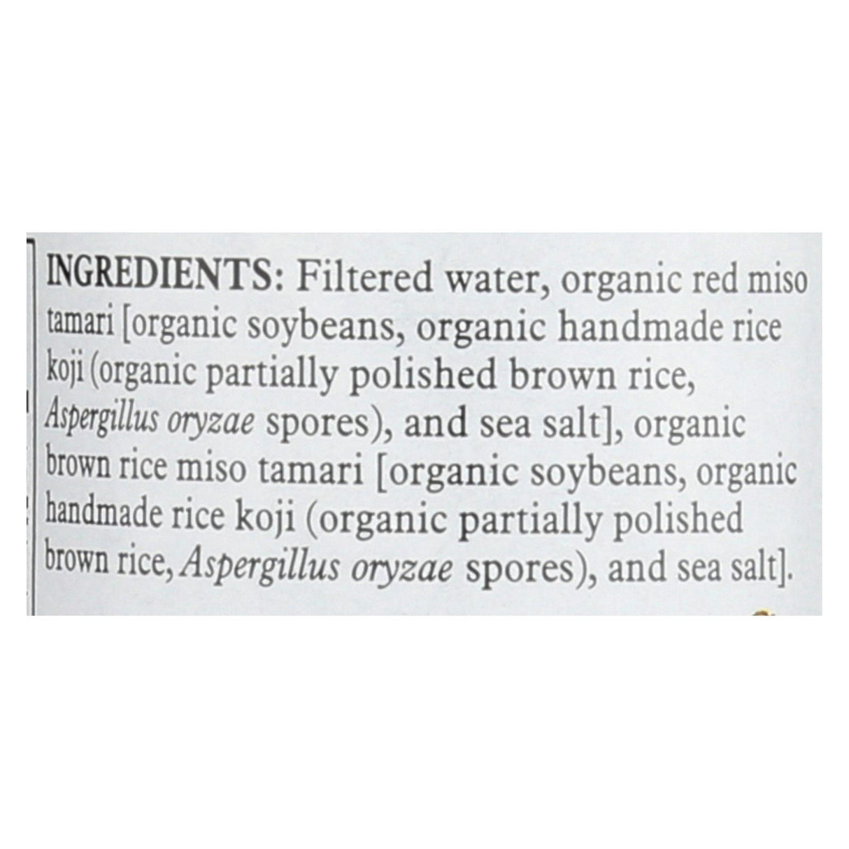 Miso Master Organic Miso Tamari - 10 Oz - Case of 12 - Cozy Farm