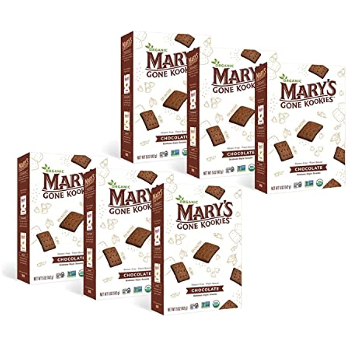 Mary's Gone Kookies Chocolate Kookies, 5 Oz (Case of 6) - Cozy Farm
