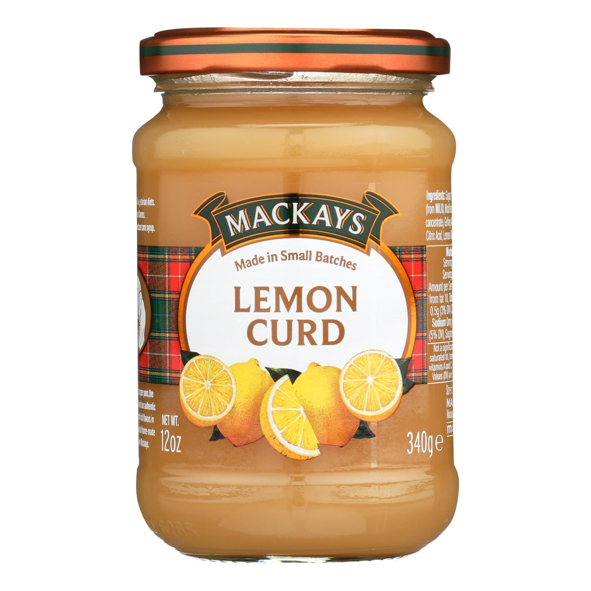 Mackay's 12 Oz. Lemon Curd - Case of 6 - Cozy Farm