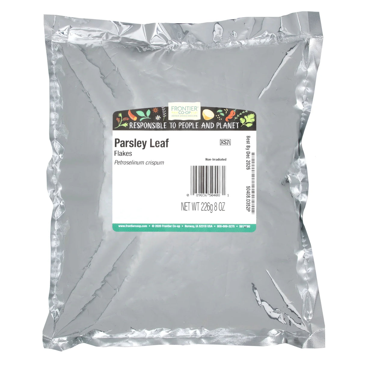 Frontier Natural Products Coop - Parsley Leaf Flakes, 8 oz (Pack of 12) - Kosher Yeast-Free Seasoning