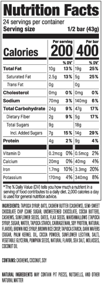 PROBAR Organic S'mores Meal Bar, Case of 12, 3 oz