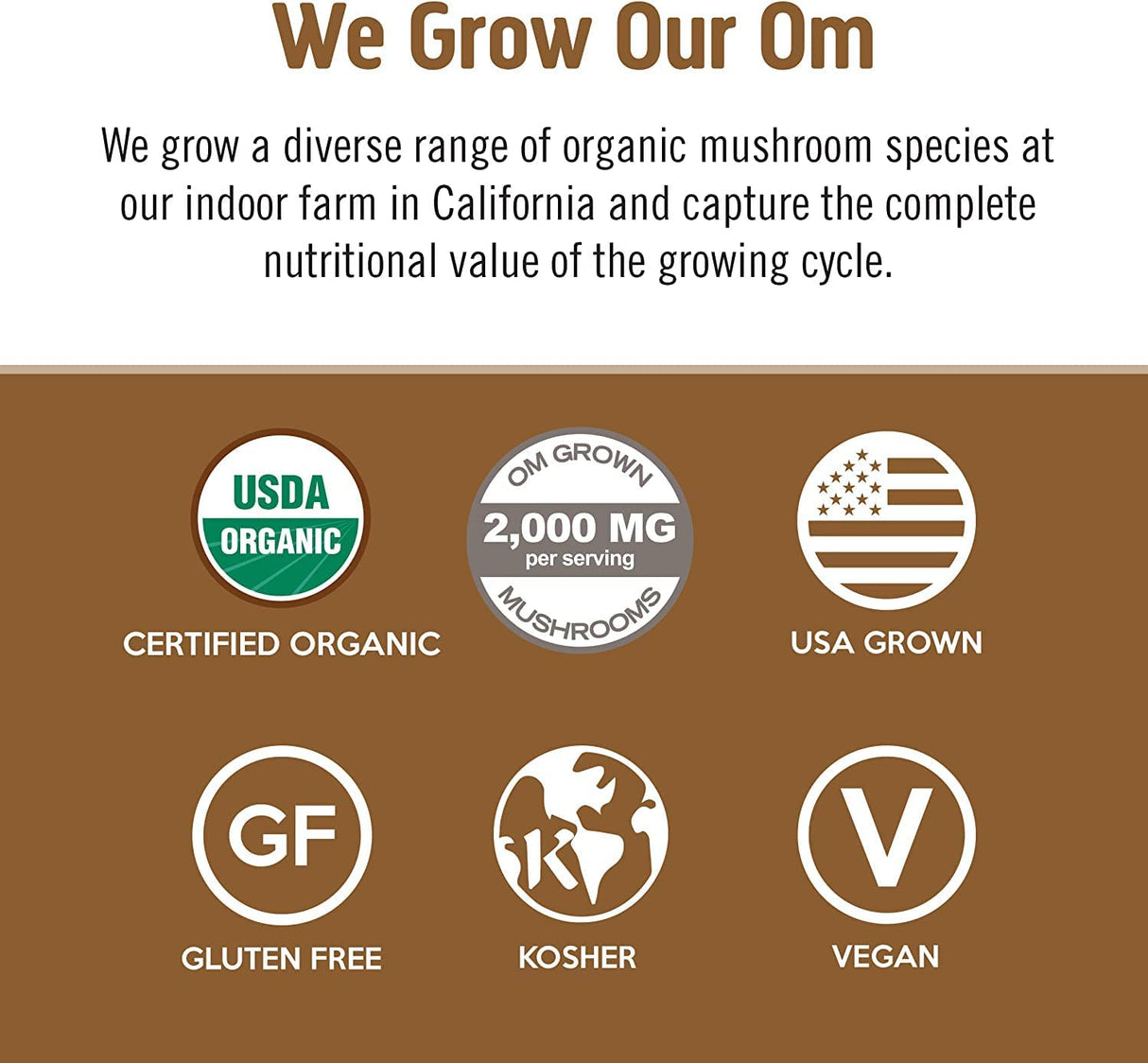 Om Mushroom Coffee Latte Blend 8.47oz - Cozy Farm