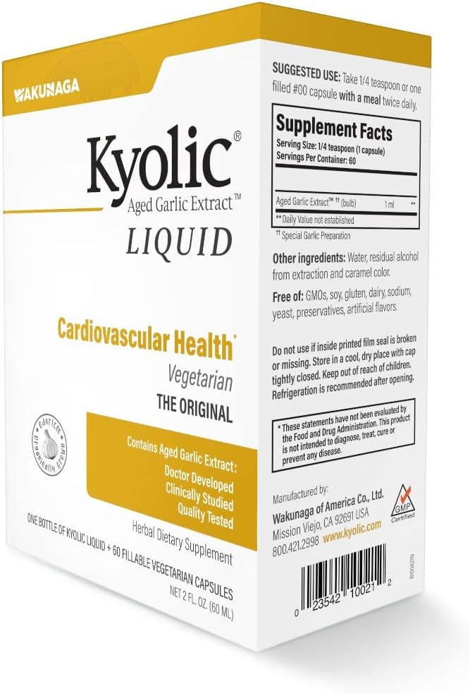 Kyolic Liquid Aged Garlic Extract - Supports Immune System - 2 Oz