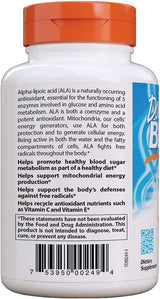 Dr. Best Alpha Lipoic Acid 600mg - Enhanced Mitochondrial Energy & Antioxidant Protection - 180 Capsules - Cozy Farm 