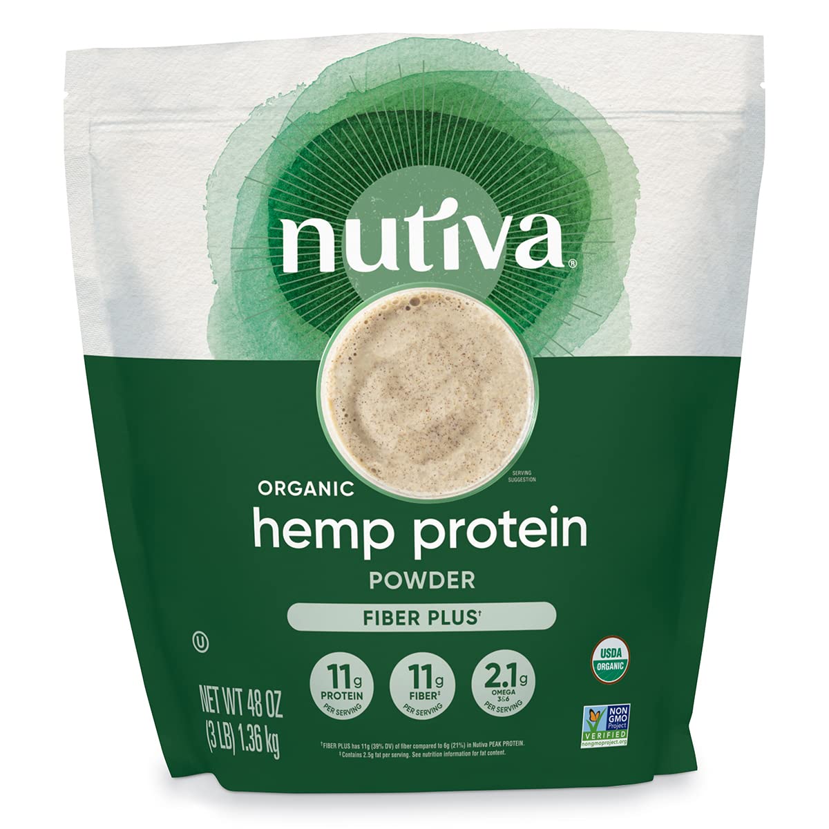 Nutiva Organic Hemp Protein Hi-Fiber, 3 Lbs - Cozy Farm