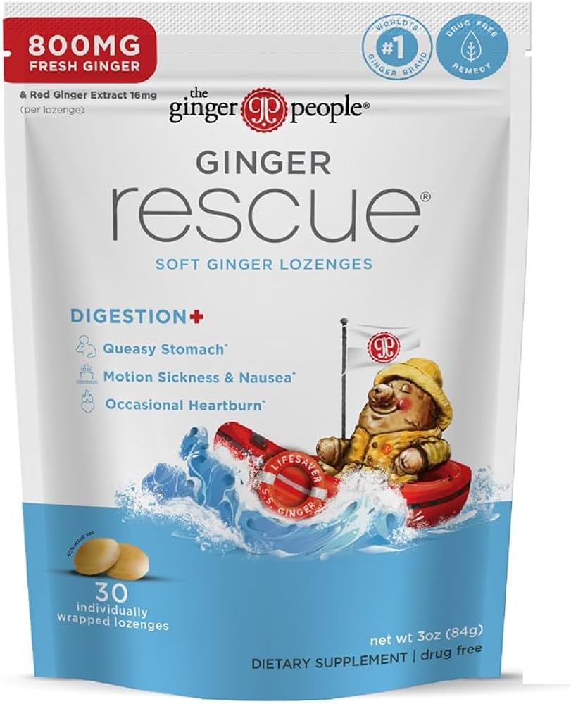 Ginger People - Soft Ginger Lozenges, 3 oz (Pack of 12) - Gluten-Free Relief