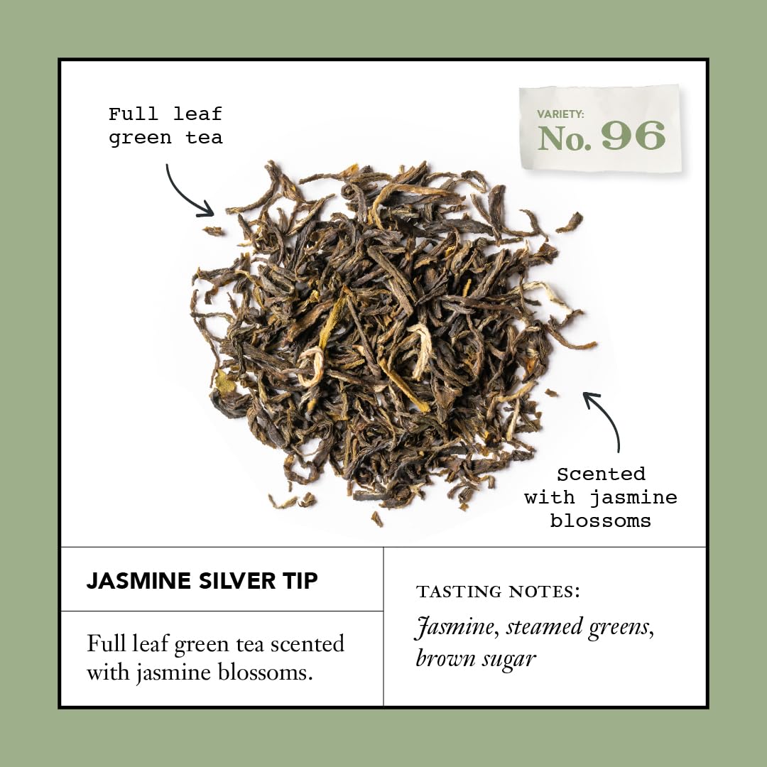 Smith Teamaker Jasmine Silver Tip Green Tea, Case of 6 (15 bags each)