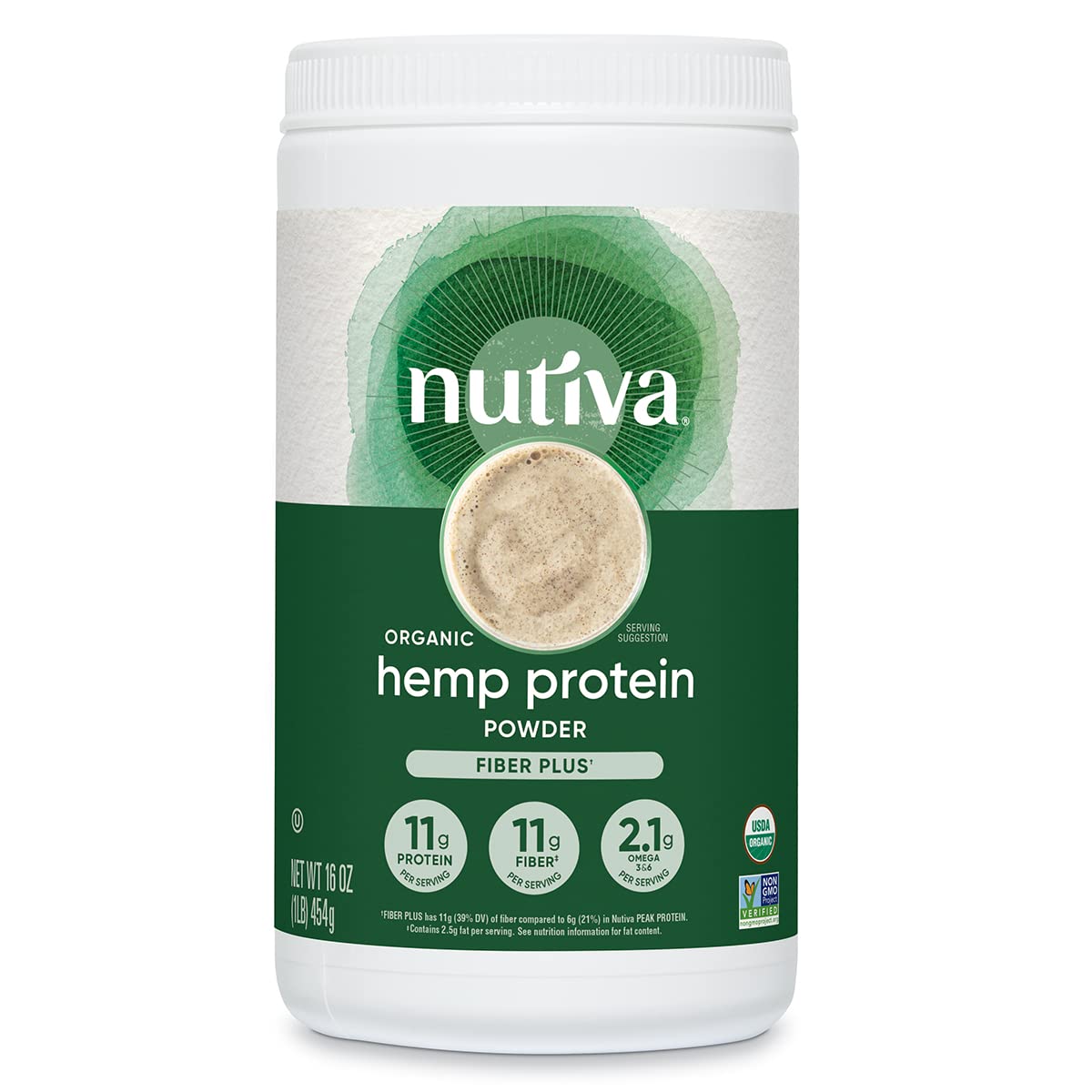 Nutiva Organic Hemp Protein Powder, 16 Oz
