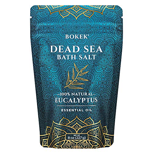 Bokek - Dead Sea Eucalyptus Bath Salt, 8 oz - Relaxing Muscle Soak