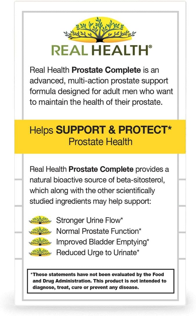 Real Health Prostate Complete (30 Softgels) | Supports Prostate Function. - Cozy Farm