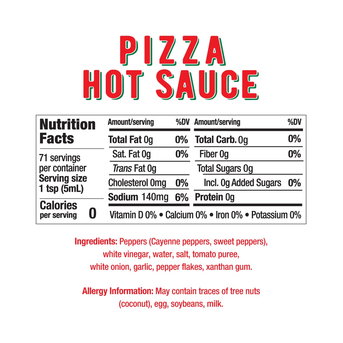 Melinda's Pizza Hot Sauce, Gluten Free, 12 oz (Pack of 6)