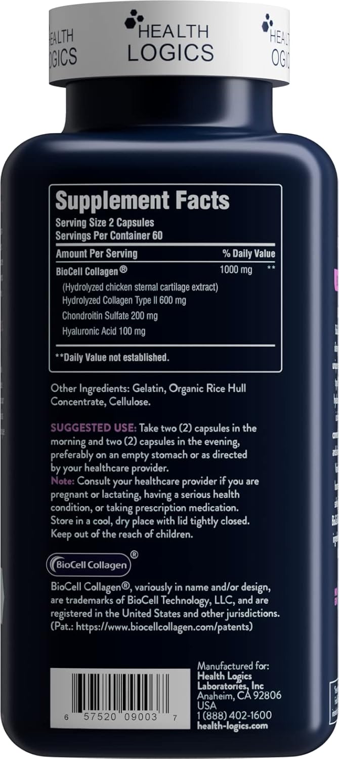 Health Logics Biocell Collagen - 120 Capsules