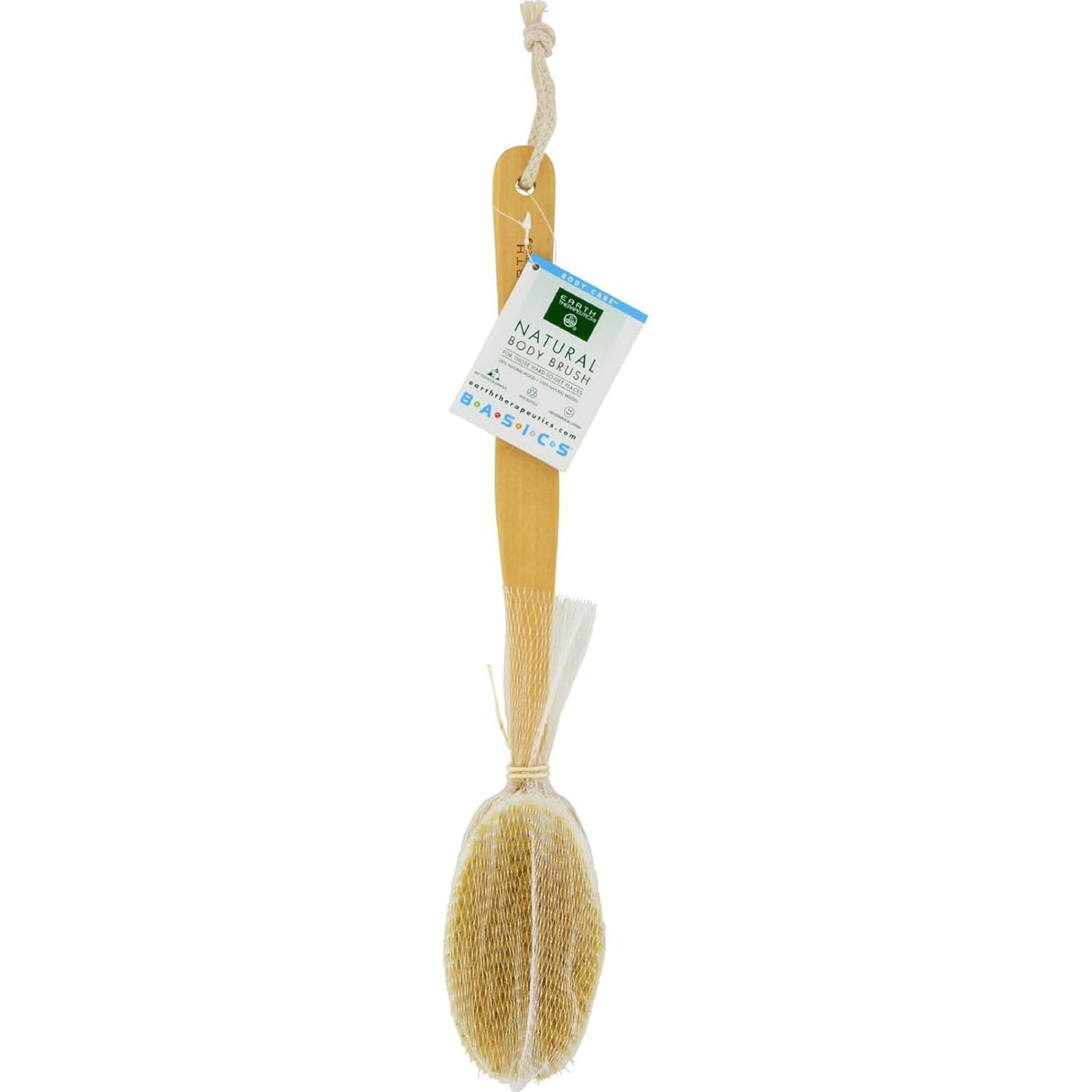 Earth Therapeutics - Natural Wood & Bristles Body Brush, 1 ct - Cozy Farm
