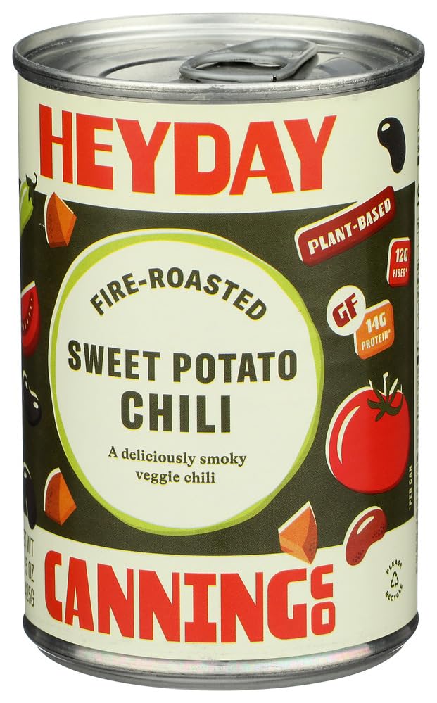 Heyday Canning Co. - Sweet Potato Chili, Fire Roasted 15 oz (12 Pack) - Gluten-Free Case