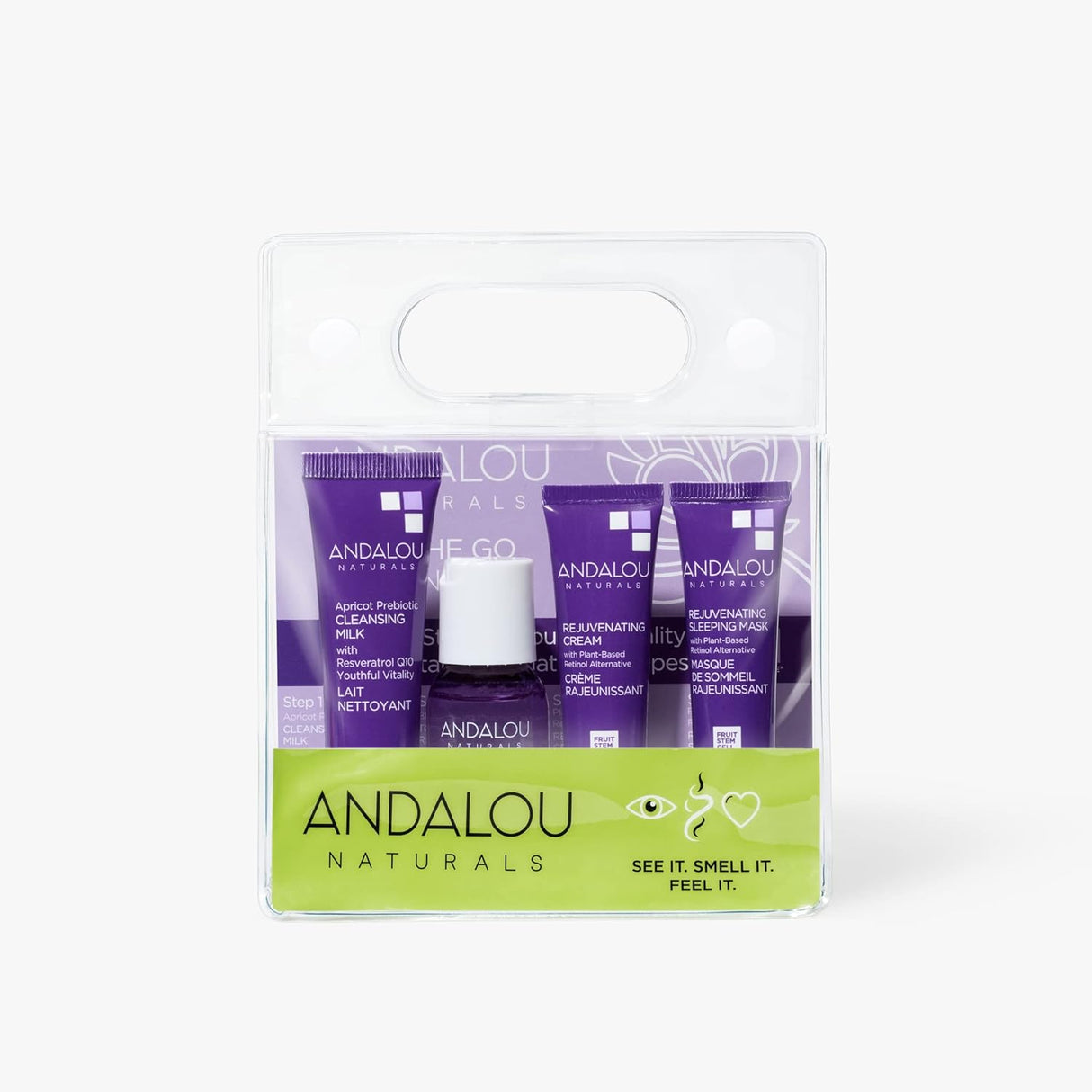 Andalou Naturals To Go Defying Routine, 4 ct Gluten-Free - Travel-Friendly Skincare
