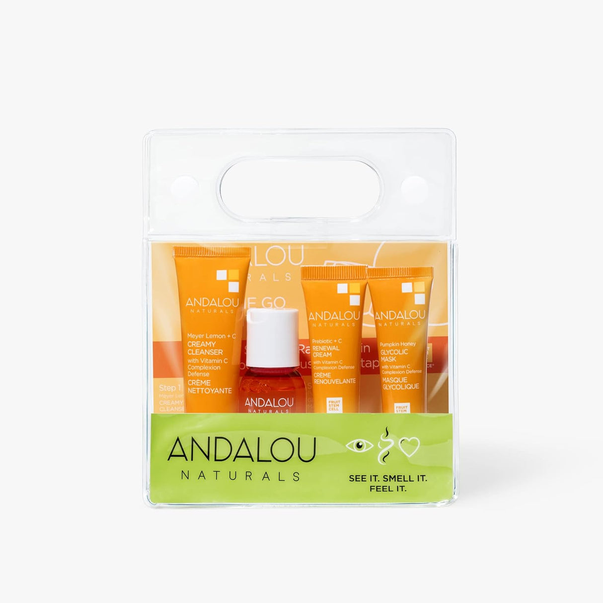 Andalou Naturals To Go Brightening Routine, 4 Ct - Gluten-Free Skincare