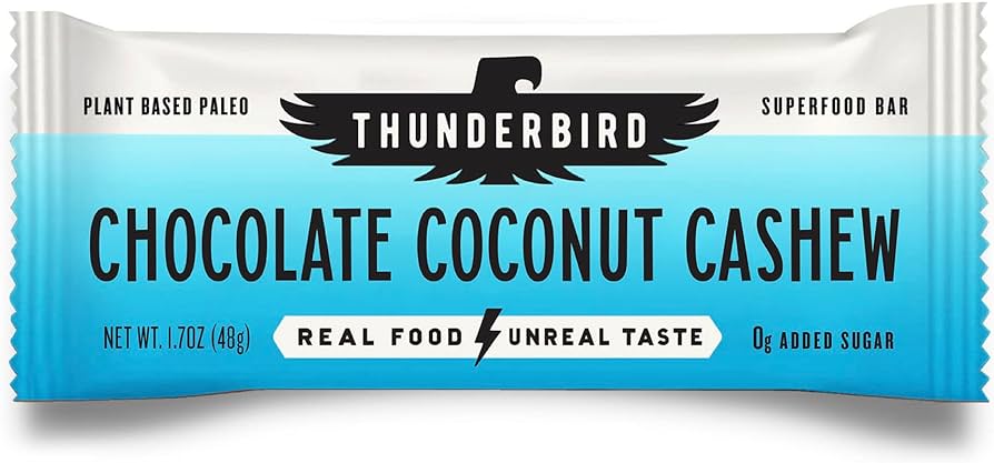 Thunderbird Bar Chocolate Coconut Cashew - 1.7 Oz - Case of 12 - Cozy Farm