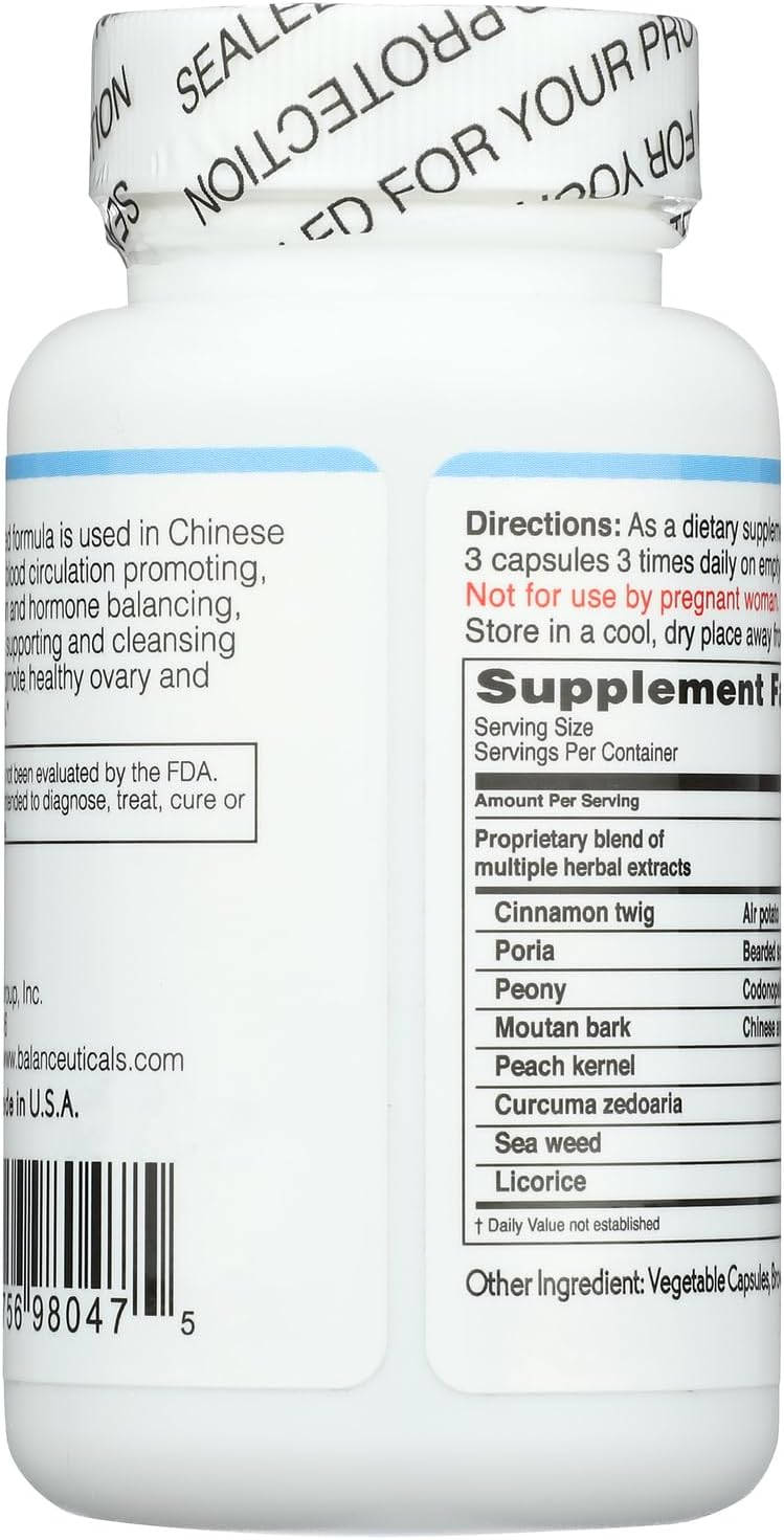 Balanceuticals Ovary & Uterus Clean, 60 Capsules, 500 mg