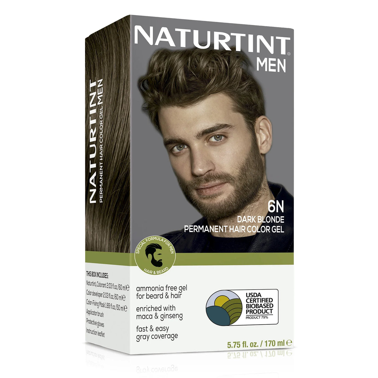 Naturtint Men Hair Color 6N Dark Blonde, 5.75 fl oz - Gray Coverage Solution