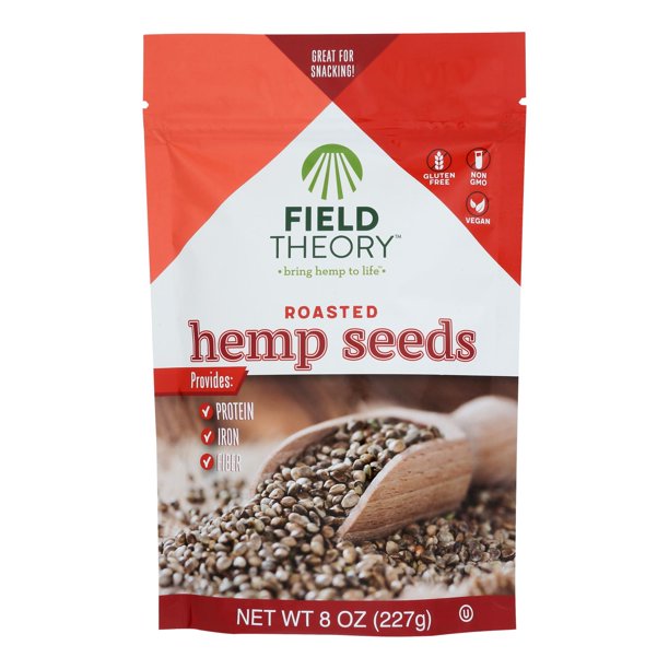 Field Theory - Roasted Hemp Seeds - 8 Oz, Case of 8 - Cozy Farm