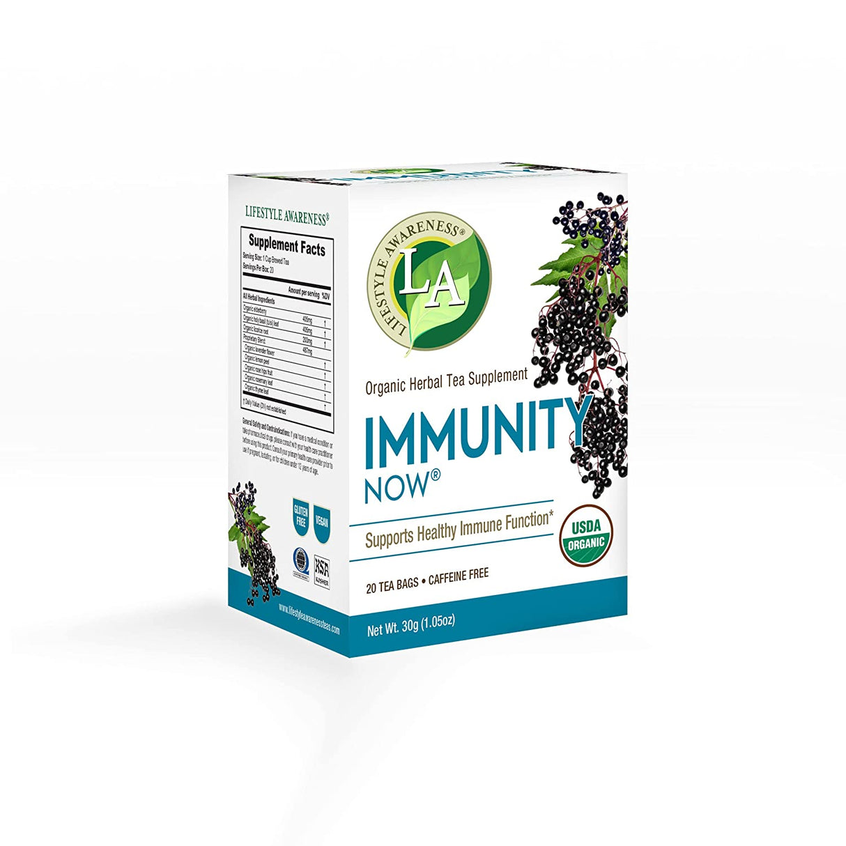 Immunity Now Case of 6 - 20 Tea Bags: Boost Your Body's Defenses - Cozy Farm