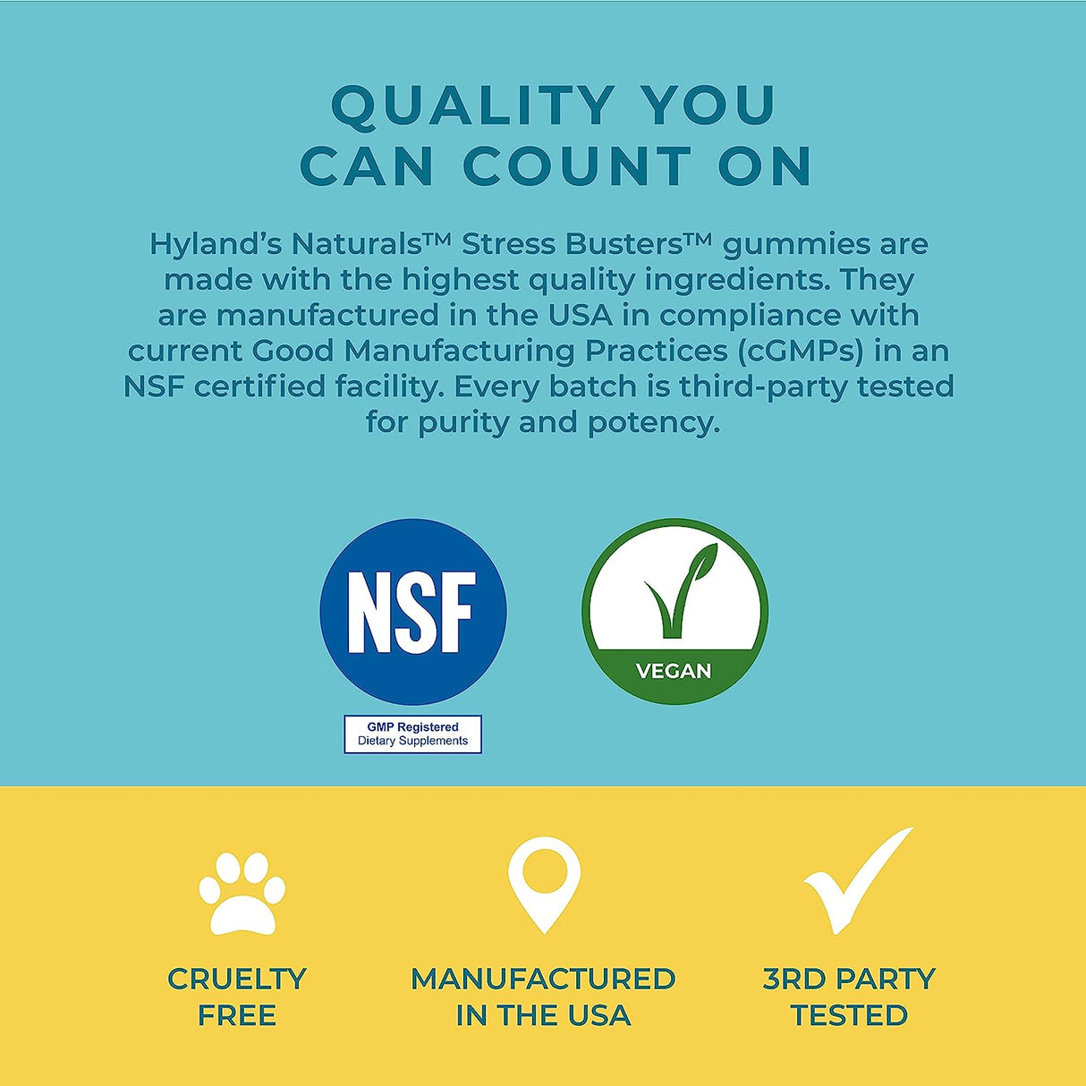 Hyland's Stress Buster Gummies: Relief from Stress & Anxiety (60 Chewables) - Cozy Farm