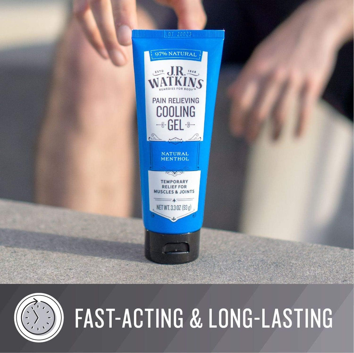 J.R. Watkins Deep Muscle Cooling Gel for Pain Relief (3.3 Oz.) - Cozy Farm