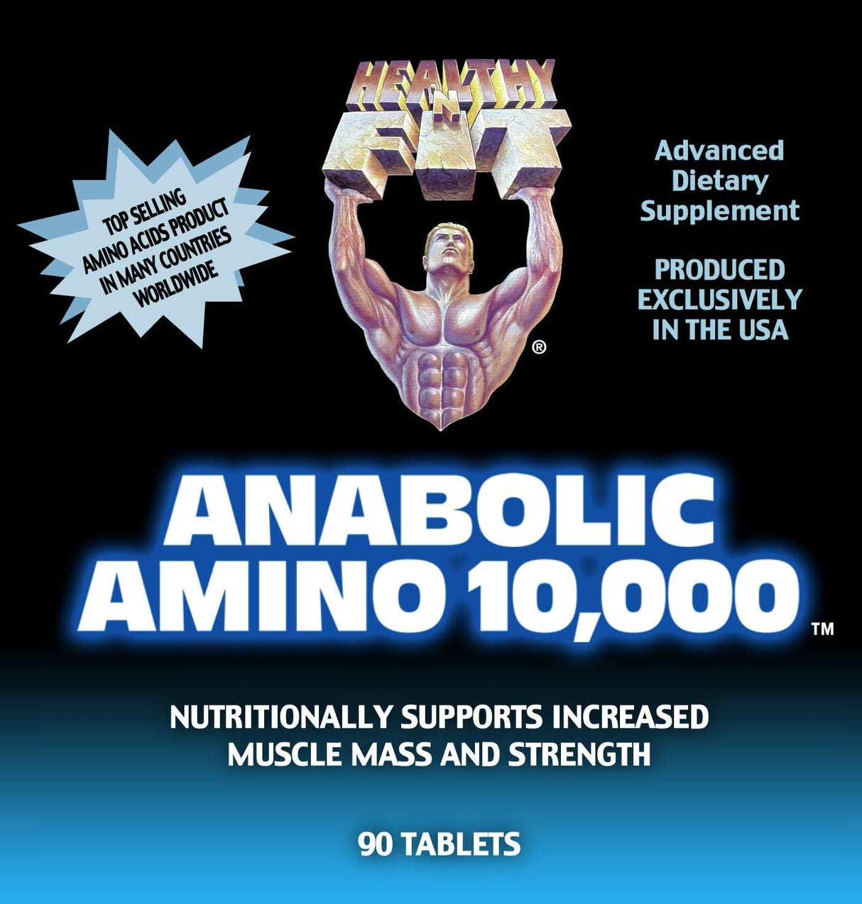 Healthy 'n Fit Anabolic Amino 10000 (90 Tablets) - Cozy Farm